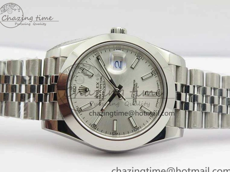 MiroTime 0401 Packable DateJust 228238 Smooth Bezel SS Noob 1:1 Best Edition Silver Sticks Dial On Jubilee Bracelet A 3506